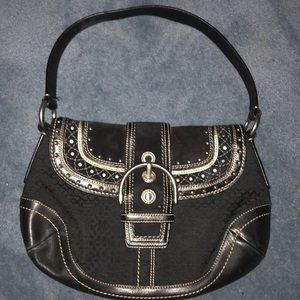 Coach Signature Canvas Hobo Bag